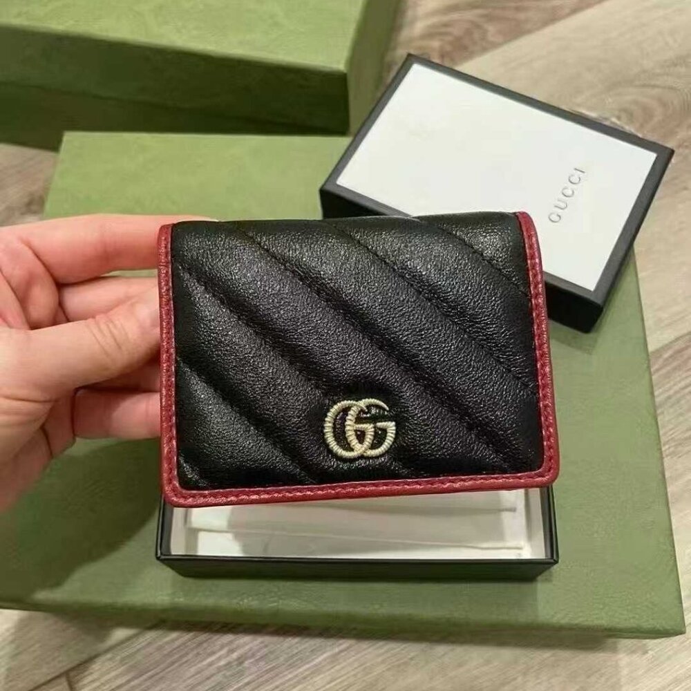 NIB Authentic Gucci Marmont Card Case Wallet - Picture 2 of 4